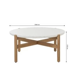 Dehner Tisch Portofino, Ca. Ø80/H37,8 Cm -Gartenmöbelgeschäft 6670681 WE BG 001 DehnerTischPortofinoGross