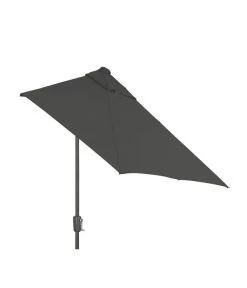 Dehner Balkonschirm Chios, Rechteckig, Ca. B210/T130 Cm -Gartenmöbelgeschäft 6703243 WE FS 003 BalkonschirmChiosDunkelgrauNeu