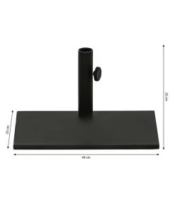 Dehner Balkonschirmständer, 20 Kg -Gartenmöbelgeschäft 6703573 WE BG 001 Balkonschirmstaender