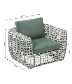 Dehner Flechtlounge Bali, 4-teilig -Gartenmöbelgeschäft 6705305 6705321 WE BG 001 LoungeBaliSesselFinal