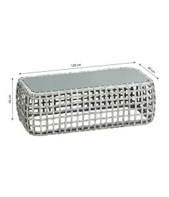 Dehner Flechtlounge Bali, 4-teilig -Gartenmöbelgeschäft 6705305 WE BG 001 LoungeBaliTischFinal