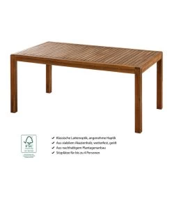 Dehner Gartentisch Lima, Ca. B160/H75/T90 Cm -Gartenmöbelgeschäft 6708713 WE IG 001 TischLima