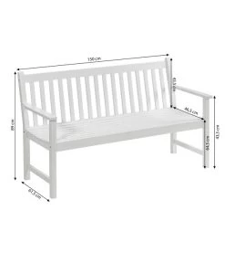 Dehner Bank Mykonos, 3-Sitzer 8 Dehner Bank Mykonos, 3-Sitzer -Gartenmöbelgeschäft 6713267 WE BG 001 BankMykonos3erWeiss