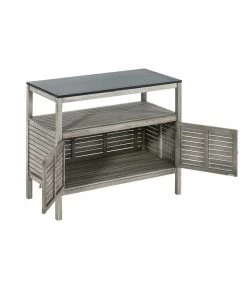 Dehner Doppelschrank Southampton, Ca. B100/H90/T50 Cm -Gartenmöbelgeschäft 6713705 WE FS 002 SchrankSouthhampton100Grau