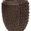 Fleur Ami Kunststoff-Topf Croc, Konisch, Bronze, Ca. Ø47/H56 Cm