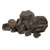 Aquadeco Aquariumdeko Set Schwarze Premium Lava