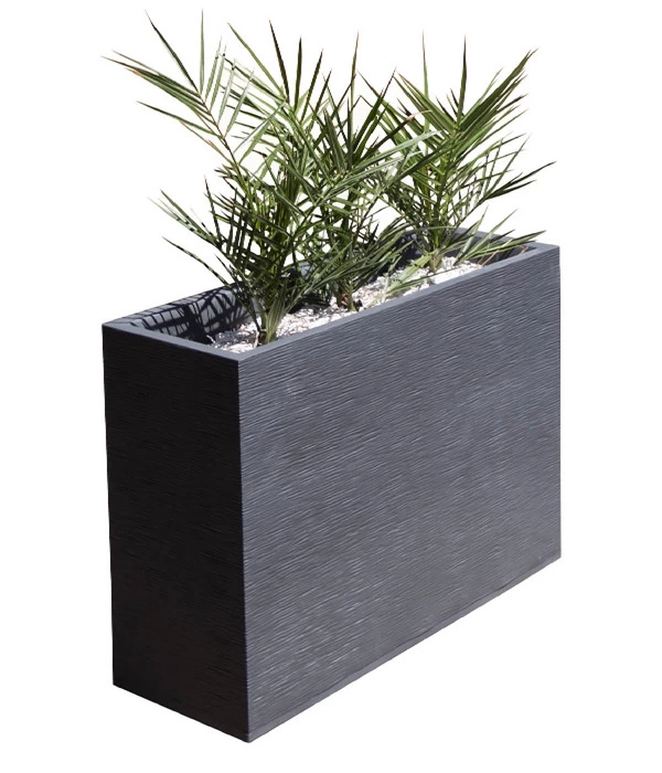 EDA-plastiques Kunststoff-Kasten Graphit, Gerillt, Anthrazit 1 EDA-plastiques Kunststoff-Kasten Graphit, Gerillt, Anthrazit