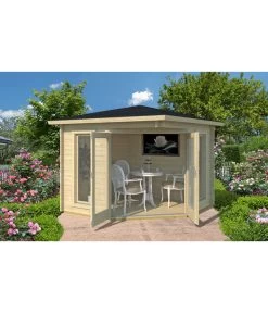 Weka 5-Eck Gartenhaus 408, Ca. B282,3/H240,54/T282,3