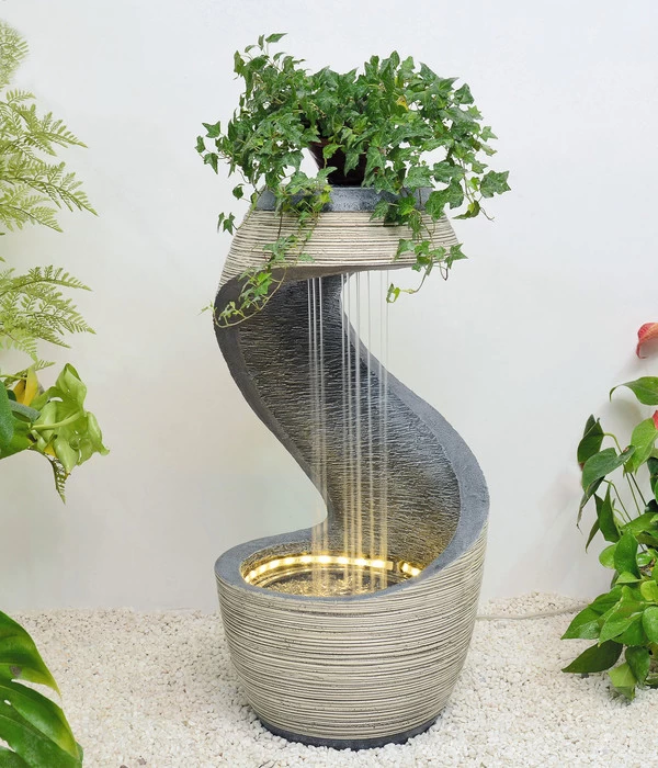 Granimex Polyresin-Gartenbrunnen Xidan Säule, Ca. H90 Cm 2 Granimex Polyresin-Gartenbrunnen Xidan Säule, Ca. H90 Cm – Bild 2