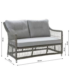 Dehner Geflechtlounge Santos, 4-teilig 18 Dehner Geflechtlounge Santos, 4-teilig -Gartenmöbelgeschäft 6875074 WE BG 001 LoungeSantosNEU