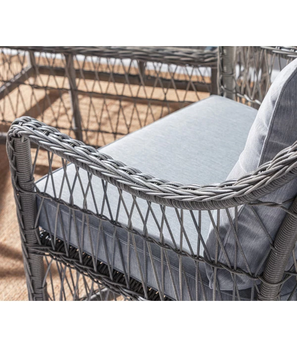 Dehner Geflechtlounge Santos, 4-teilig 11 Dehner Geflechtlounge Santos, 4-teilig – Bild 11