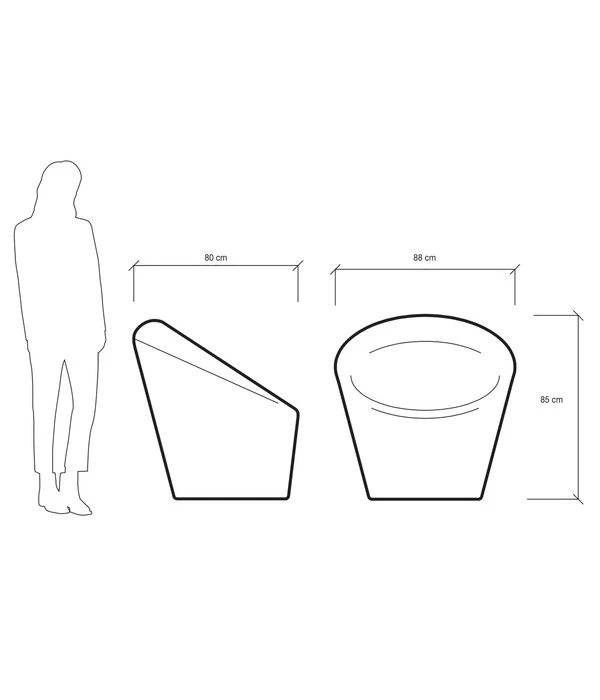 Farmet Kunststoff-Gartensessel Happy 3 Farmet Kunststoff-Gartensessel Happy – Bild 3