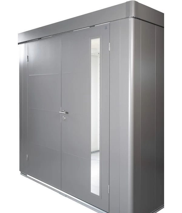 Biohort Gerätehaus Neo 3A, Silber/quarzgrau 5 Biohort Gerätehaus Neo 3A, Silber/quarzgrau – Bild 5