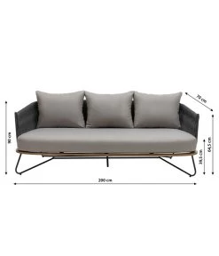 Dehner Gartenlounge Monte Carlo, 4-teilig -Gartenmöbelgeschäft 6895346 WE BG 001 LoungeMonteCarlo