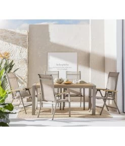 Dehner Stapelstuhl Cleveland, Hellbraun -Gartenmöbelgeschäft 6895387 WE MO 001 GruppeClevelandWoodNEU 1