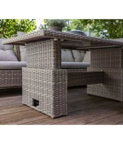 Dehner Geflechtlounge Bologna, 5-teilig -Gartenmöbelgeschäft 6903447 WE MO 003 LoungeBolognaNEU