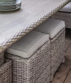 Dehner Geflechtlounge Bologna, 5-teilig -Gartenmöbelgeschäft 6903447 WE MO 004 LoungeBolognaNEU