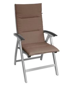 KETTtex Hochlehnerpolster Lindos Taupe, Ca. B120/H4/T50 Cm -Gartenmöbelgeschäft 6906986 WE DE 003 KETTtexHochlehnerpolsterLindosTaupe