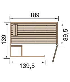 Weka Ecksauna Valida Mit Glastür -Gartenmöbelgeschäft 6914642 WE DE 001 WekaSaunaValidaGrundriss