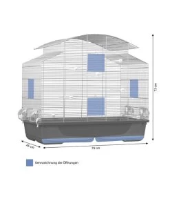 Dehner Lieblinge Vogelkäfig Phoenix 80, Ca. B79/H73/T45 Cm -Gartenmöbelgeschäft 6917637 WE BG 001 DMQVHPhoenix80