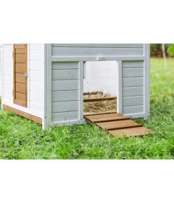 Dehner Hühnerstall Florenz Mit Freilauf, Weiß/braun, Ca. B224,3/H120,7/T91,7 Cm -Gartenmöbelgeschäft 6919625 6919609 WE MO 002 DehnerMarkenqualitaetHuehnerstallFlorenzFreigehege