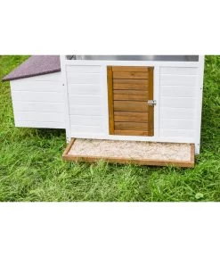 Dehner Hühnerstall Florenz Mit Freilauf, Weiß/braun, Ca. B224,3/H120,7/T91,7 Cm -Gartenmöbelgeschäft 6919625 6919609 WE MO 003 DehnerMarkenqualitaetHuehnerstallFlorenzFreigehege