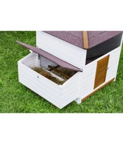 Dehner Hühnerstall Florenz Mit Freilauf, Weiß/braun, Ca. B224,3/H120,7/T91,7 Cm -Gartenmöbelgeschäft 6919625 6919609 WE MO 004 DehnerMarkenqualitaetHuehnerstallFlorenzFreigehege