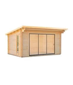 Wolff Finnhaus Gartenhaus Trondheim, Inkl. Schiebetür Rechts, Ca. B490/H260/T450 Cm