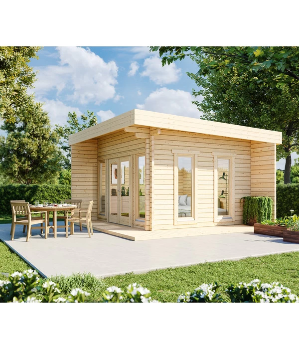Wolff Finnhaus Gartenhaus Aalborg 70-B XL, Ca. B470/H280/T470 Cm 2 Wolff Finnhaus Gartenhaus Aalborg 70-B XL, Ca. B470/H280/T470 Cm – Bild 2