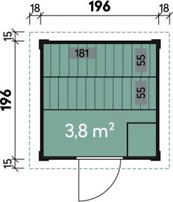 Wolff Finnhaus Saunahaus Basic Lenja 40, Ca. B232/H226/T226 Cm -Gartenmöbelgeschäft 6934319 WE DE 001 FinnhausSaunahausBasicLenja
