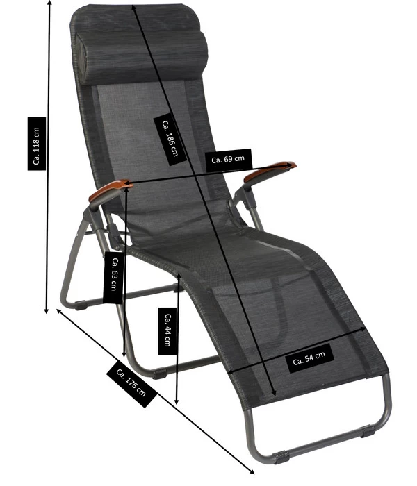 Sungörl Bäderliege Dreamliner Amazing Deluxe, Ca. B69/H118/T176 Cm 7 Sungörl Bäderliege Dreamliner Amazing Deluxe, Ca. B69/H118/T176 Cm – Bild 7