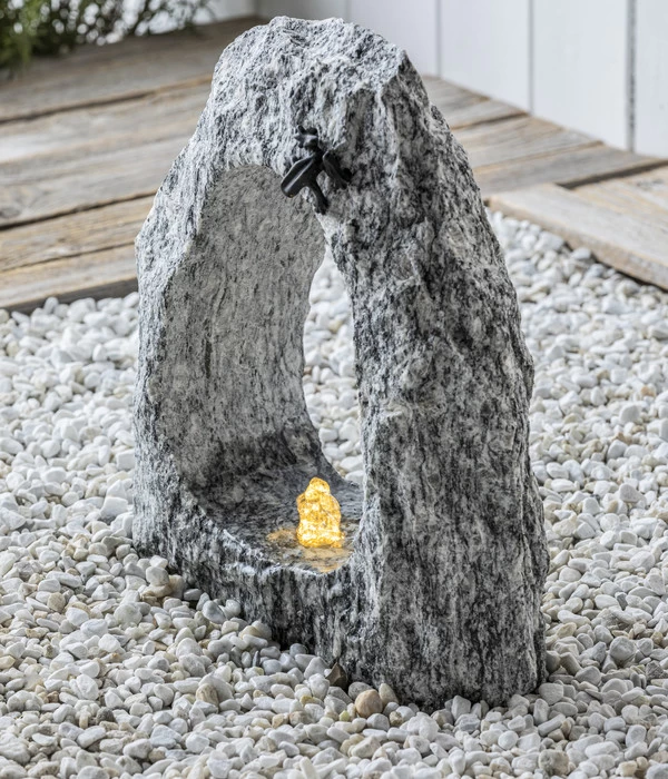 Dehner Granit-Gartenbrunnen Gruta, Ca. H45 Cm 5 Dehner Granit-Gartenbrunnen Gruta, Ca. H45 Cm – Bild 5