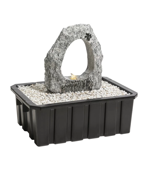 Dehner Granit-Gartenbrunnen Gruta, Ca. H45 Cm 1 Dehner Granit-Gartenbrunnen Gruta, Ca. H45 Cm