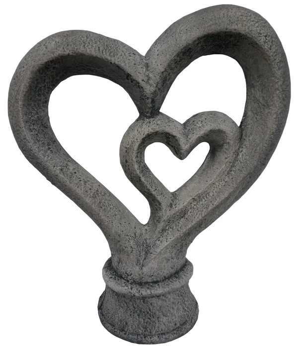 Stein-Herz In Herz, Ca. H55 Cm 1 Stein-Herz In Herz, Ca. H55 Cm