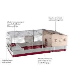Ferplast Nagerheim Krolik 140 Plus, Ca. B142/H50/T60 Cm 17 Ferplast Nagerheim Krolik 140 Plus, Ca. B142/H50/T60 Cm -Gartenmöbelgeschäft 6953194 WE IG 003 FerplastNagerKKrolik140plus