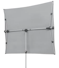 Schneider Sonnenschirm Novara, Rechteckig, Ca. B190/T140 Cm -Gartenmöbelgeschäft 6953541 WE FS 004 SchneiderSonnenschirmNovarasilbergrau