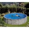 Summer Fun Stahlwandpool-Set, Rund, Steinoptik