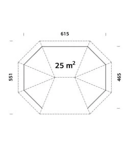 Palmako Pavillon Betty Ca. B701/H362/T551 Cm -Gartenmöbelgeschäft 6977276 WE BG 001 PavillonBettyNatur