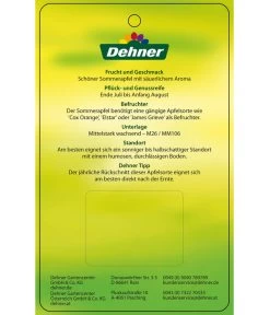 Sommerapfel 'Klarapfel', Weiß -Gartenmöbelgeschäft 7701386 SommerapfelKlarapfel Etikett 2