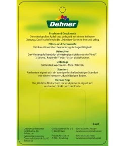 Winterapfel 'Pinova' -Gartenmöbelgeschäft 7729361 WinterapfelPinova Etikett 2