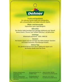 Herbstapfel 'Rubinola' 9 Herbstapfel 'Rubinola' -Gartenmöbelgeschäft 7747165 HerbstapfelRubinola Etikett 2