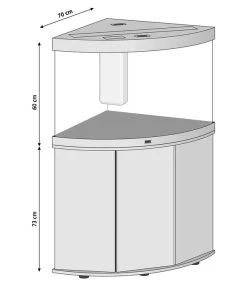 JUWEL® AQUARIUM Kombination Trigon 190 LED Inkl. Starter-Set, Ca. B98,5/H133/T70 Cm -Gartenmöbelgeschäft M200005757 WE BG 001 JuwelTrigon190